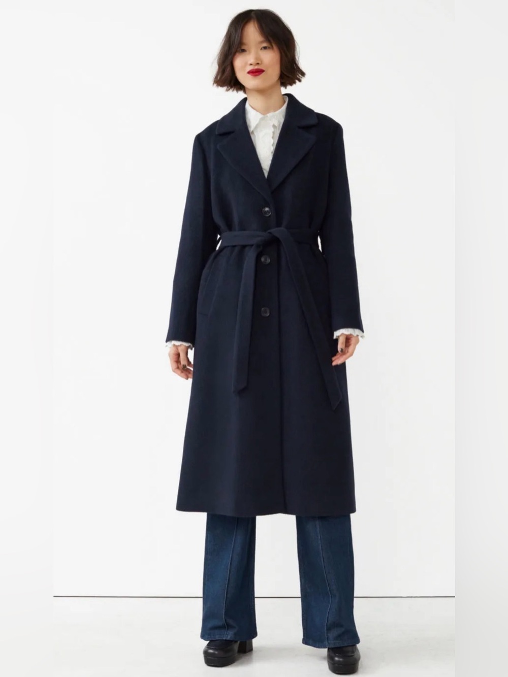 & OTHER STORIES Relaxed Alpaca Blend Coat